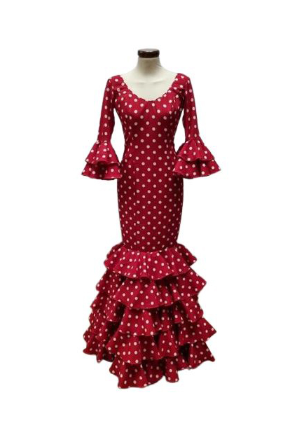 Taille 36. Robe Robe Flamenca. Mod.  Carmela Rojo